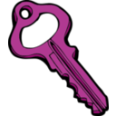 download Key clipart image with 270 hue color