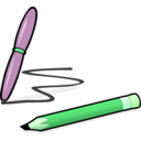 download Pen Pencil clipart image with 90 hue color
