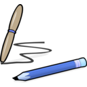 download Pen Pencil clipart image with 180 hue color