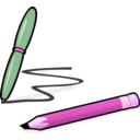 download Pen Pencil clipart image with 270 hue color