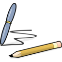 download Pen Pencil clipart image with 0 hue color