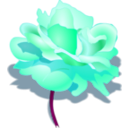 download Rose clipart image with 180 hue color