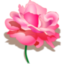 download Rose clipart image with 0 hue color