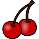 download Cherry clipart image with 0 hue color