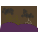 download Storm clipart image with 180 hue color
