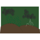 download Storm clipart image with 270 hue color