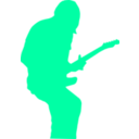 download Guitarist Rock clipart image with 135 hue color