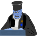 download The Judge clipart image with 180 hue color