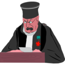 download The Judge clipart image with 315 hue color
