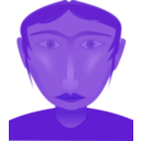 download Female Head clipart image with 270 hue color