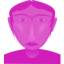download Female Head clipart image with 315 hue color