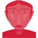 download Female Head clipart image with 0 hue color