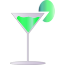 download Drinking Glass Icon clipart image with 90 hue color