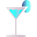 download Drinking Glass Icon clipart image with 135 hue color