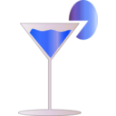 download Drinking Glass Icon clipart image with 180 hue color