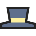 download Simple Cartoony Hat clipart image with 180 hue color
