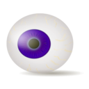 download Eyeball Blue Realistic clipart image with 45 hue color