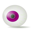 download Eyeball Blue Realistic clipart image with 90 hue color
