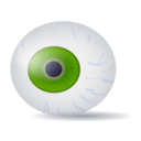 download Eyeball Blue Realistic clipart image with 225 hue color