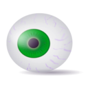 download Eyeball Blue Realistic clipart image with 270 hue color