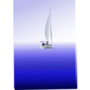 download Boat At Sea clipart image with 45 hue color