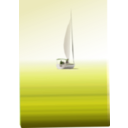 download Boat At Sea clipart image with 225 hue color