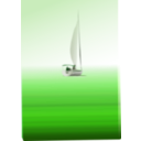 download Boat At Sea clipart image with 270 hue color