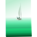 download Boat At Sea clipart image with 315 hue color