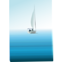 download Boat At Sea clipart image with 0 hue color