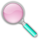 download Magnifying Glass clipart image with 135 hue color