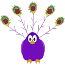 download Amazing Peacock clipart image with 45 hue color