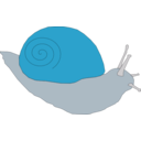 download Snail1 clipart image with 180 hue color
