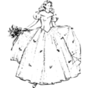 download Architetto Principessa Bw clipart image with 0 hue color