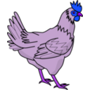 download Chicken clipart image with 225 hue color