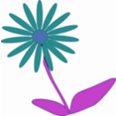 download Flower2 clipart image with 180 hue color