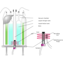 download Nmr Spectrometer Scheme English clipart image with 315 hue color