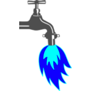 download No Fracking clipart image with 180 hue color