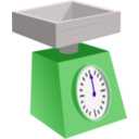 download Kitchen Scales clipart image with 270 hue color