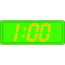 download Digital Clock clipart image with 45 hue color