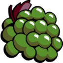 download Grapes clipart image with 180 hue color