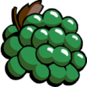 download Grapes clipart image with 225 hue color