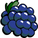 download Grapes clipart image with 315 hue color
