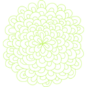download Rosette Flower Clipart clipart image with 45 hue color
