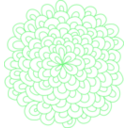 download Rosette Flower Clipart clipart image with 90 hue color