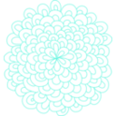 download Rosette Flower Clipart clipart image with 135 hue color