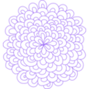 download Rosette Flower Clipart clipart image with 225 hue color