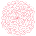 download Rosette Flower Clipart clipart image with 315 hue color