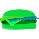 download Cheese Burger clipart image with 90 hue color