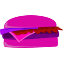download Cheese Burger clipart image with 270 hue color