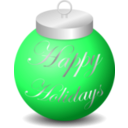 download Happy Holidays Ornament clipart image with 135 hue color